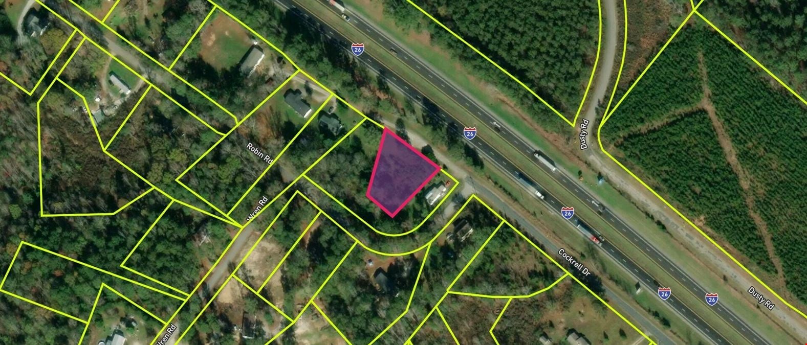 Half Acre Newberry Site Adjacent to Interstate I-26 Near Hwy 219 w/ Utilities | Possible Commercial Component