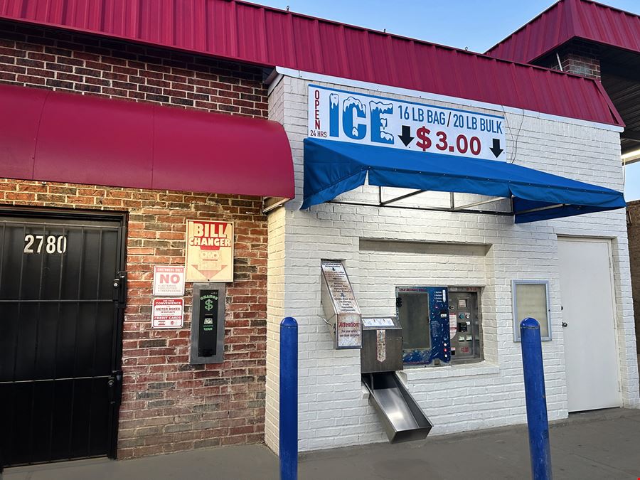 Self-Service Wand Car Wash & IHA Ice Vending Machine