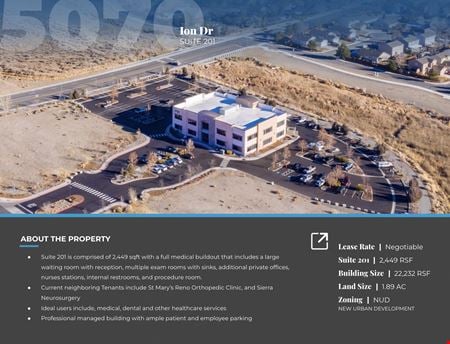 Preview of Office space for Rent at 5070 Ion Dr Suite 201