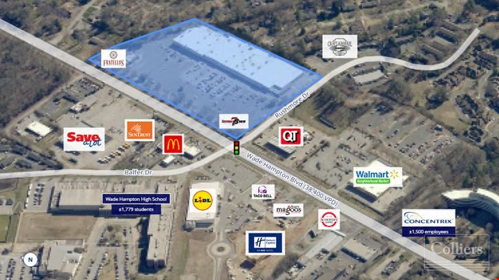 Retail Availabilities on Wade Hampton Boulevard