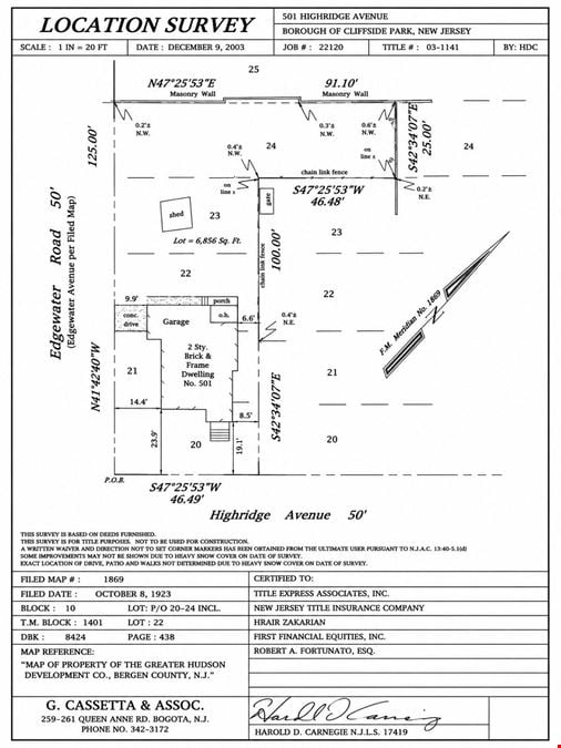 PROPOSED: Bergen County Duplex Development Opportunity