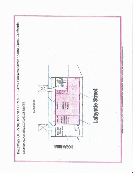 1550 SF Office/Retail 4767 Lafayette, Santa Clara - 2 Suites!