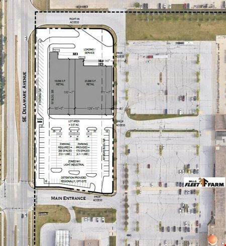 Preview of VacantLand space for Rent at 3625 SE Delaware Avenue 