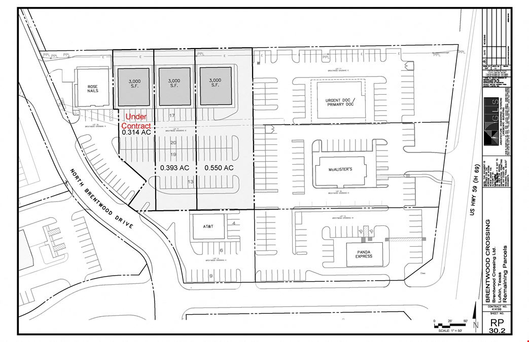 Pad Sites at Brentwood Crossing