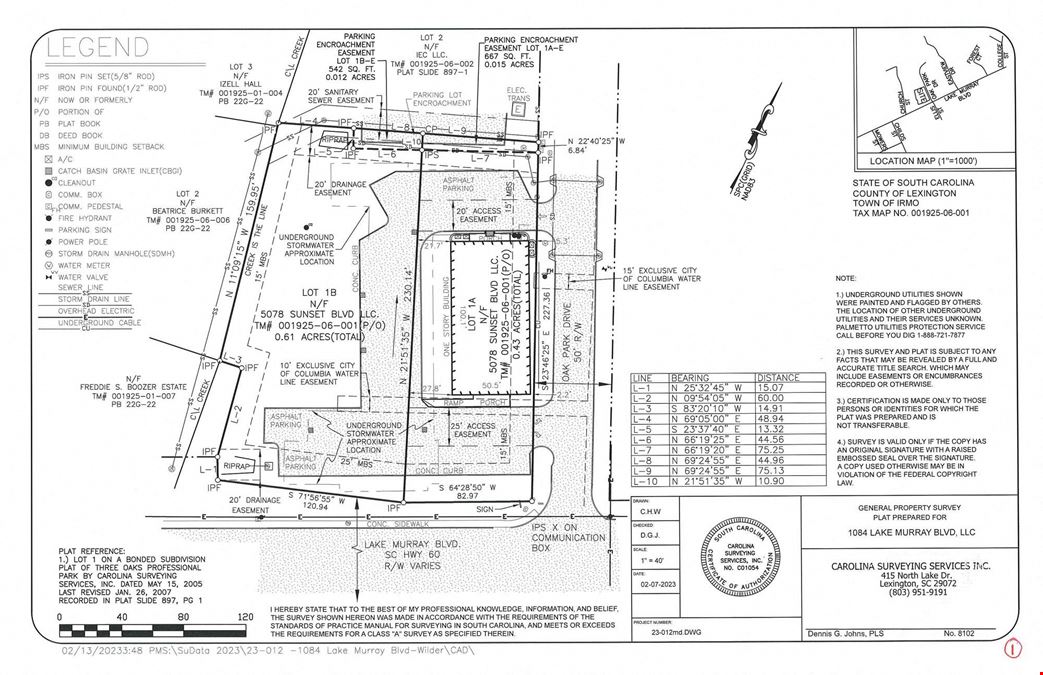 1084 Lake Murray Blvd lot 1B