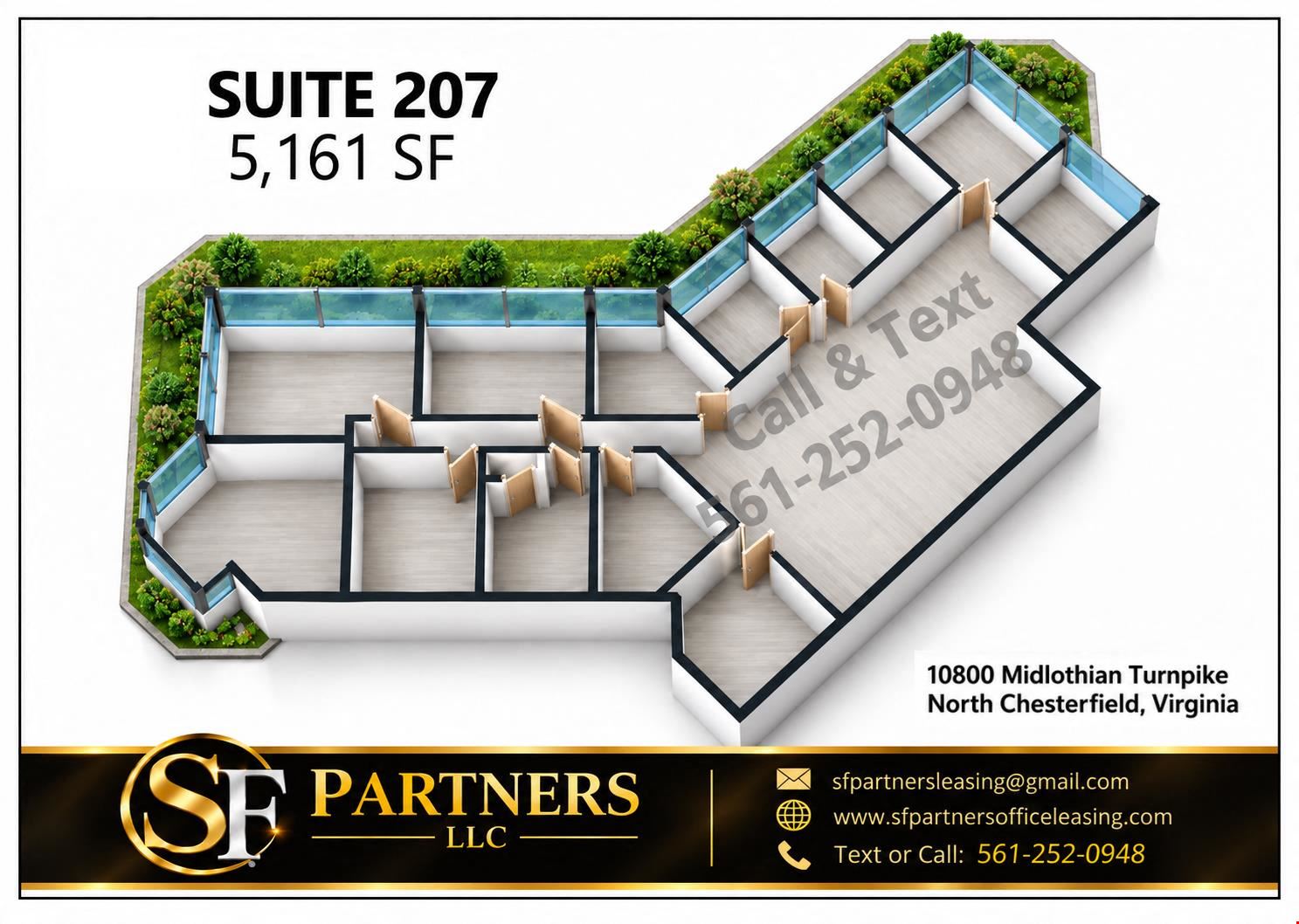 5161 SF Suite 207 Professional Office Space