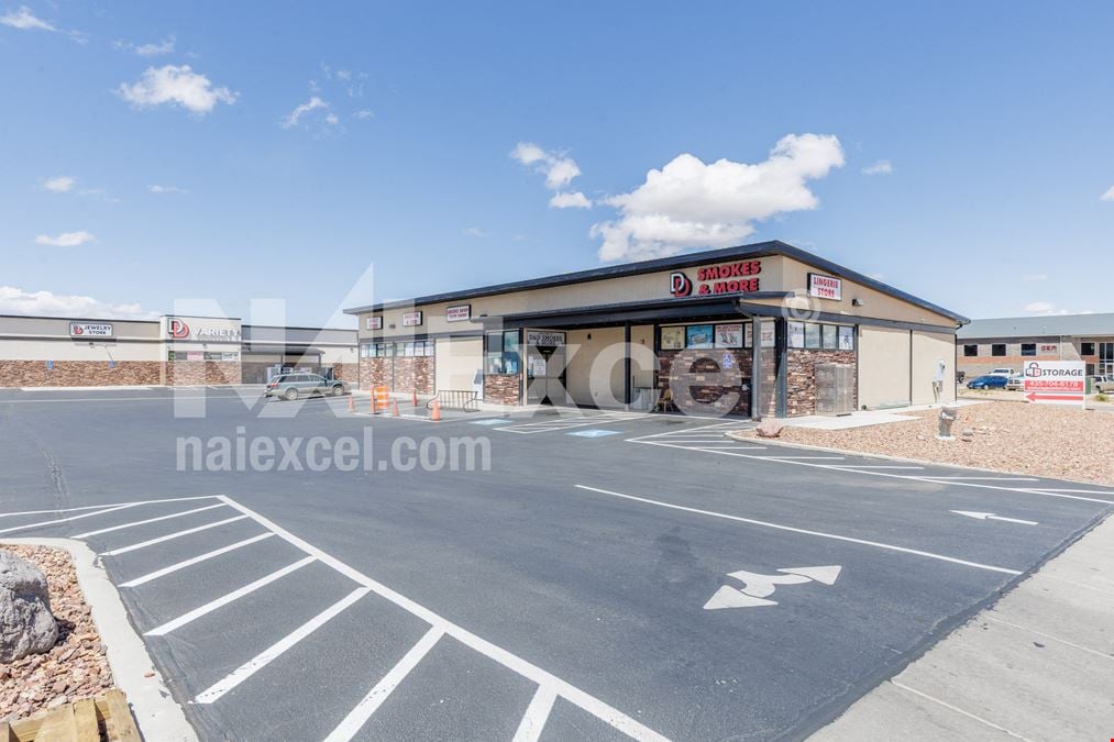 Signalized Corner Two Retail or Industrial Buildings