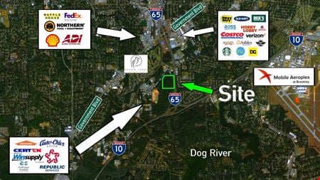 46 Acres For Sale off Halls Mill Rd with I-65 Frontage - Mobile