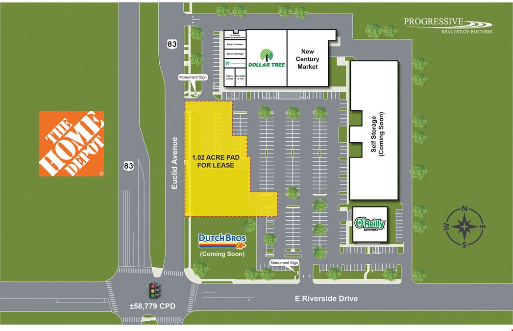 Ontario, CA Drive-Thru Opportunity ±1.02 AC Pad for Lease