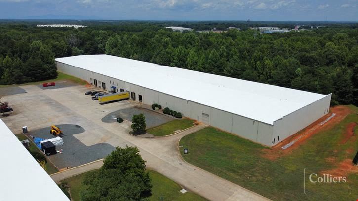 102,560 SF - 205,633 SF  Warehouse Space Available Along I-85 Business Corridor