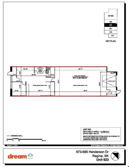 Preview of commercial space at 623 Henderson Drive