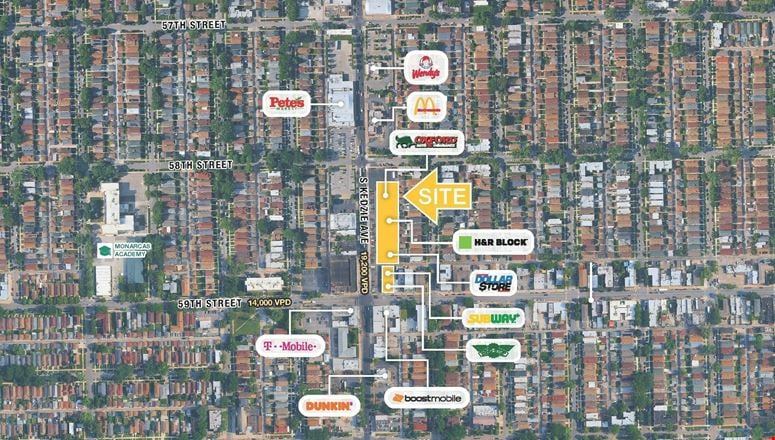 Preview of Retail space for Rent at 5825 S Kedzie Ave