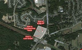 3 Retail Pad Sites Available