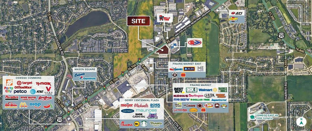 Preview of Retail space for Rent at Route 34 & Kendall Point Drive