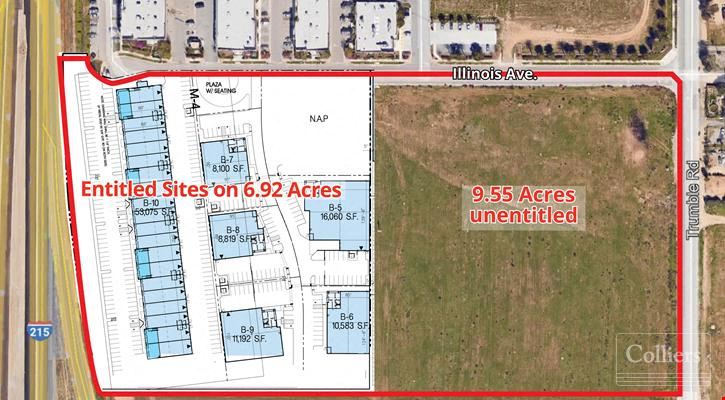 6.92 - 16.47 Acres of Freeway Frontage Land (Classic Pacific Business Park)