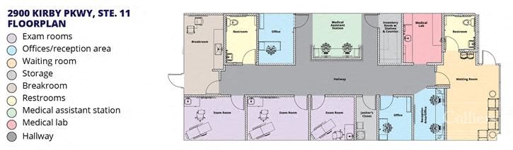 1,980± SF Medical/Office on Poplar Ave. for Sublease