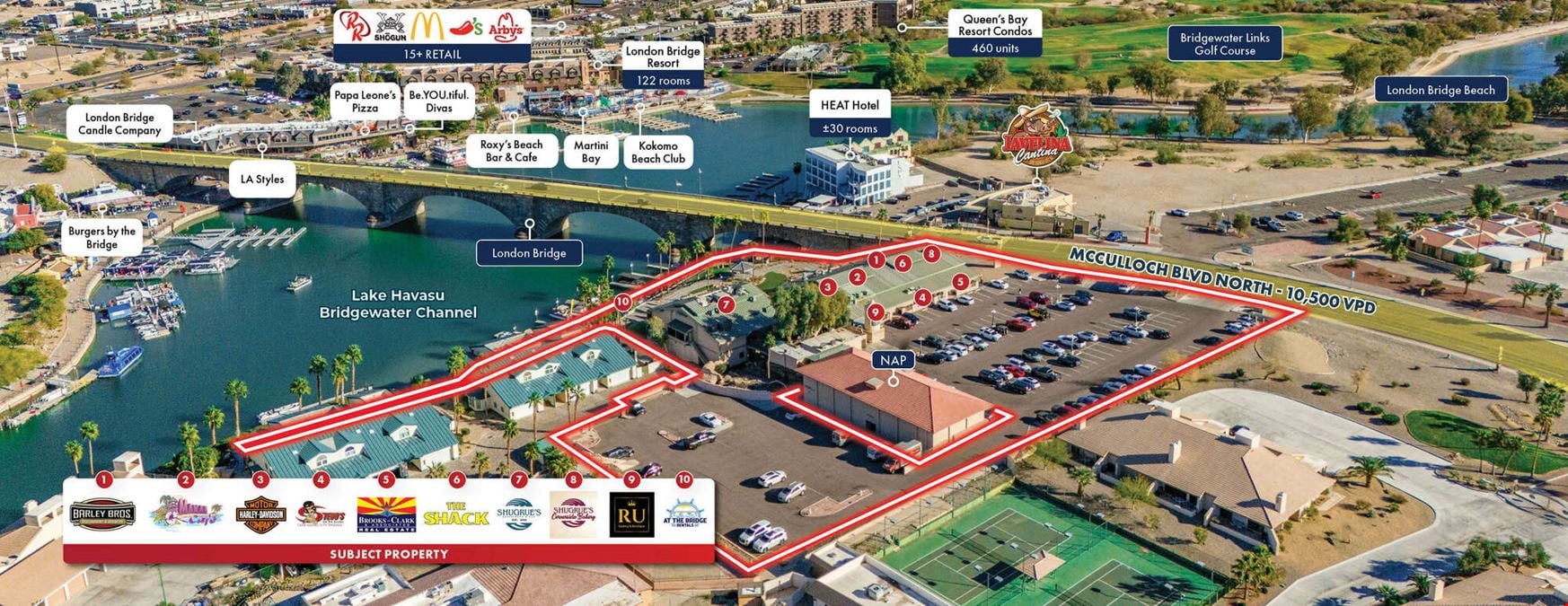 Island Mall at Lake Havasu’s London Bridge