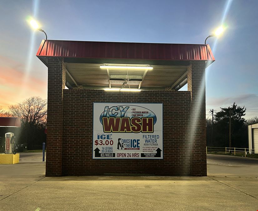 Self-Service Wand Car Wash & IHA Ice Vending Machine
