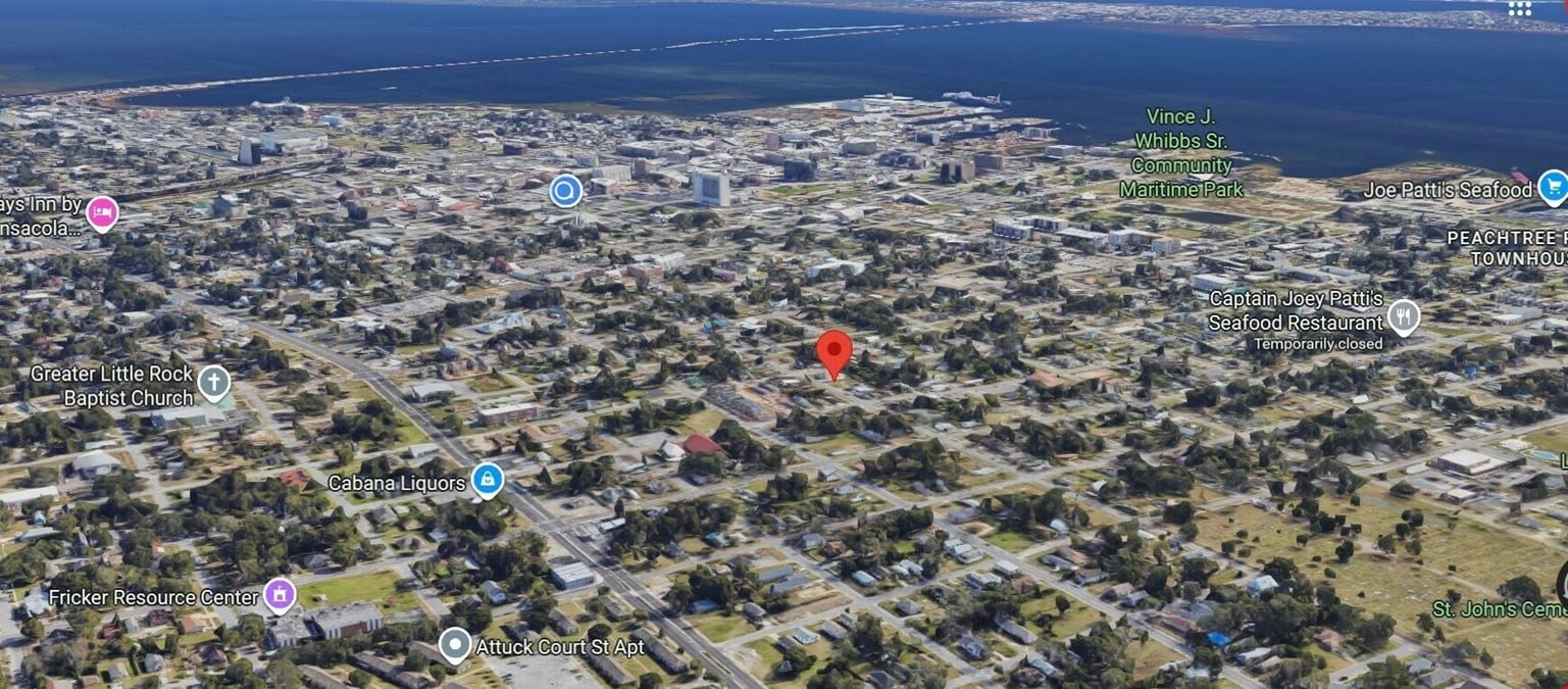 Two Adjoining Residential Infill Lots Near Downtown Pensacola