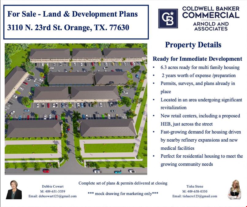 6.3 Acres - Ready for Immediate Development
