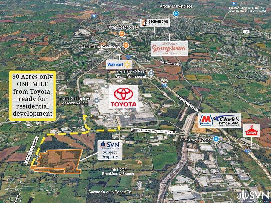 For Sale: 90 Acres 1 Mile From Toyota