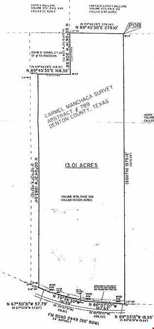 13 Acres @ TBD 2449