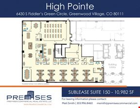 High Pointe Sublease - 6430 South Fiddlers Green Circle