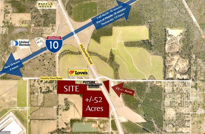 Preview of VacantLand space for Rent at  McDonald Rd at Interstate 10