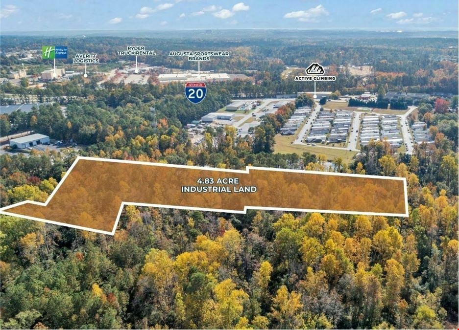 4.83 Acres | M-1 Zoned | 0.5 Miles to I-20