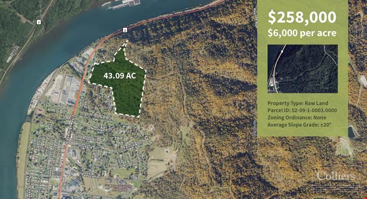 43 Acres of Development/Recreation Opportunity off State Route 2 in WV