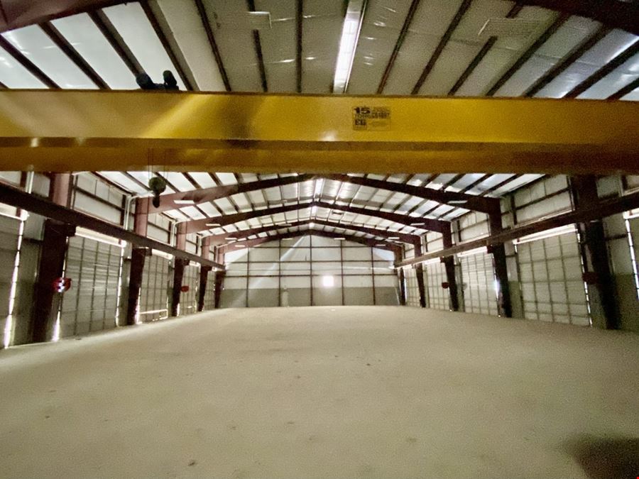 34,800 SF on 60 Acres w/ Crane and Rail Spur