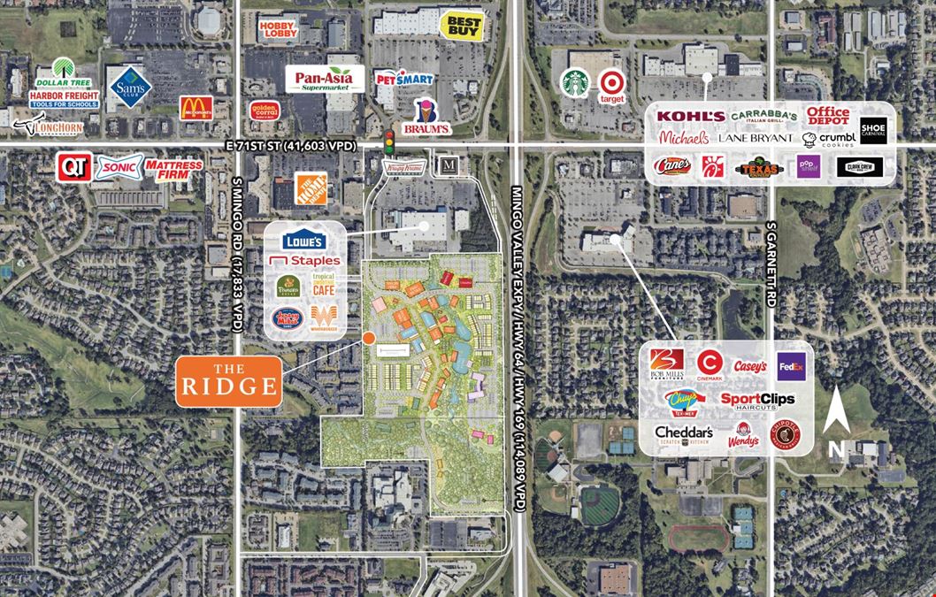 71st St and Hwy 169 - The Ridge - Retail Development