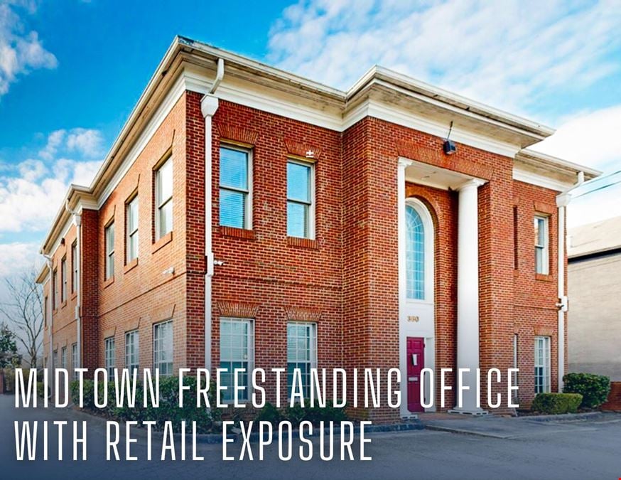 Midtown Freestanding Office with Retail Exposure