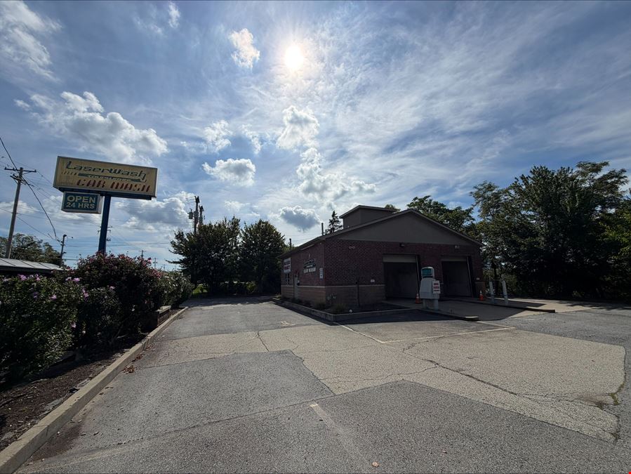 Former Car Wash Available For Sale or Ground Lease