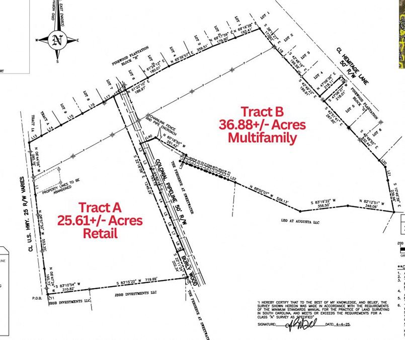 25.61+/- acres Retail Tract A