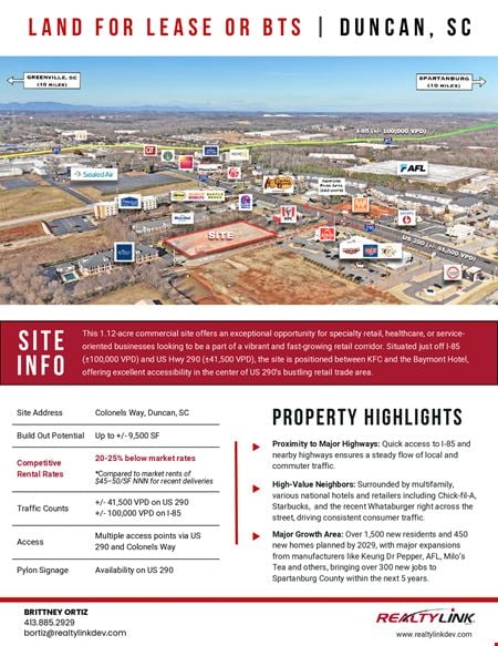 Preview of commercial space at Colonels Way