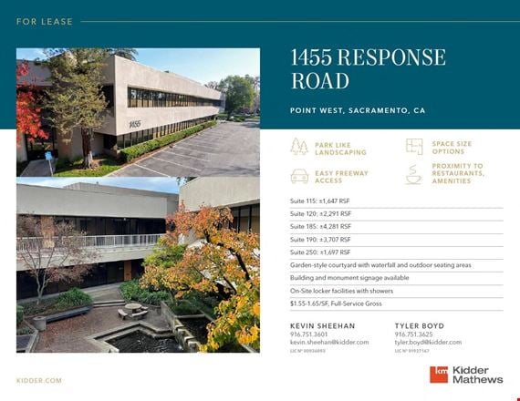 Preview of Office space for Rent at 1455 Response Road