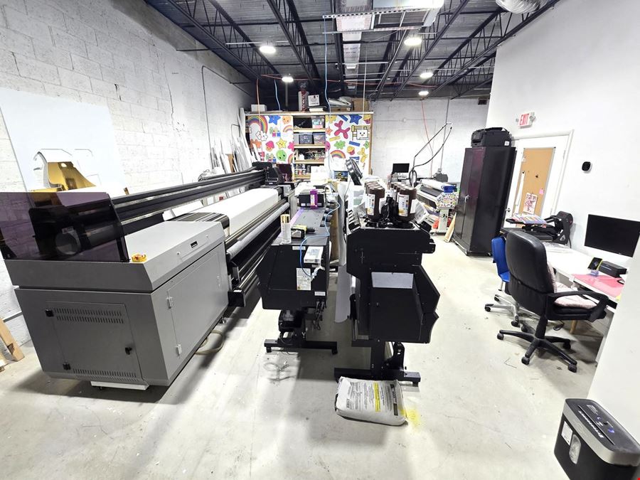 Print Business for Sale Including Equipment