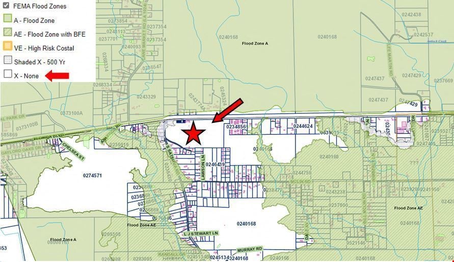 Hwy 190 at Satsuma Rd with Access to I-12- 56.76 Acres For Sale