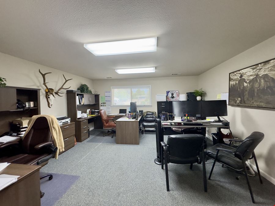 Affordable office with fenced yard space
