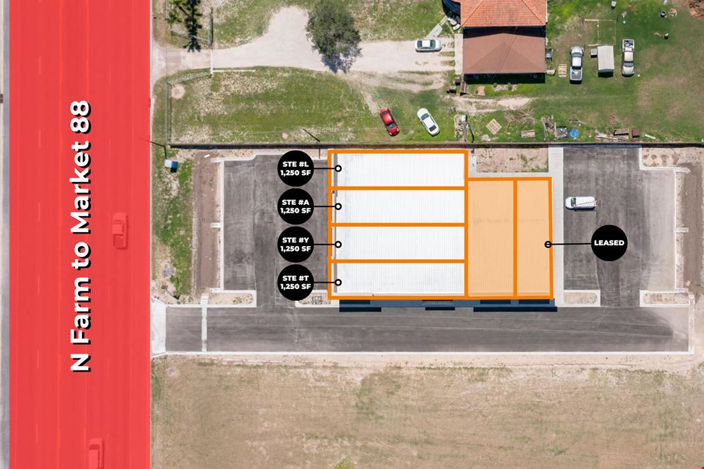 1,250 SF Retail Spaces | Elsa TX