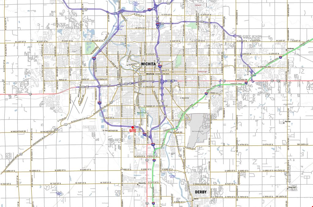 2.5 ACRES WITH I-235 & SENECA FRONTAGE