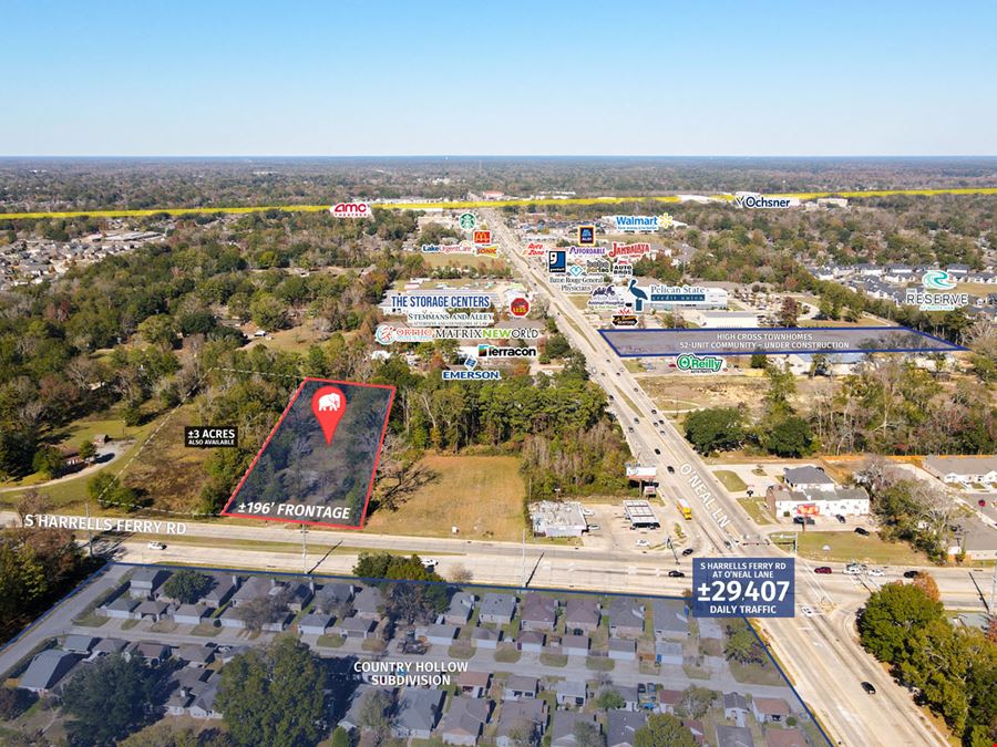 ±3 Acres within ±500 FT of O'Neal Lane – Motivated Seller
