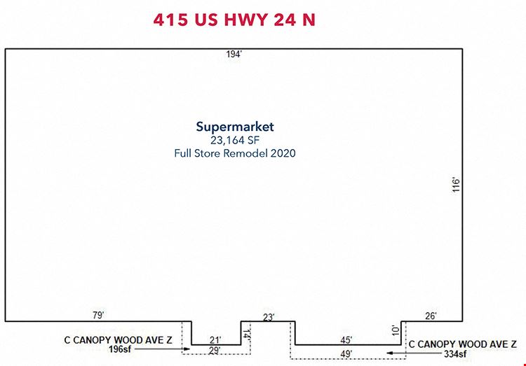 507 & 415 US HWY 24 N | 2 Freestanding Retail Buildings For Sale