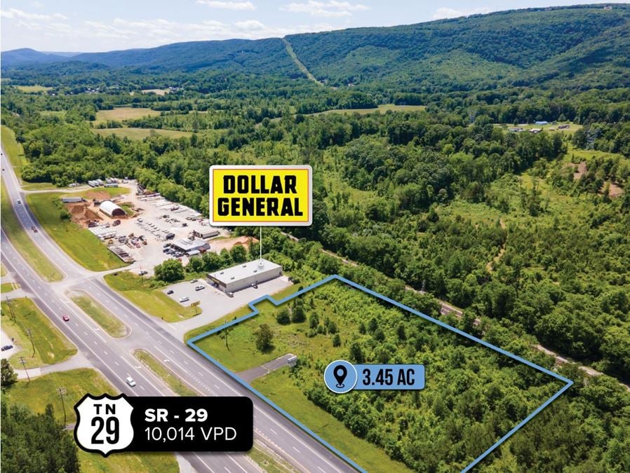 $1 Auction – 3.45 Acre Parcel | 10K VPD | Between Chattanooga & Knoxville