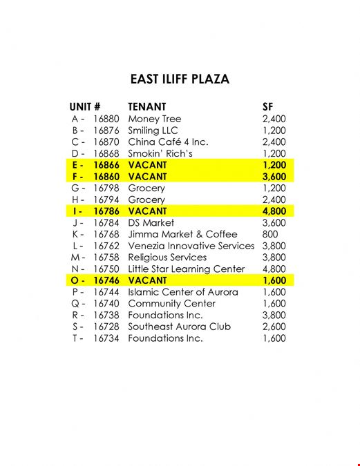 East Iliff Plaza