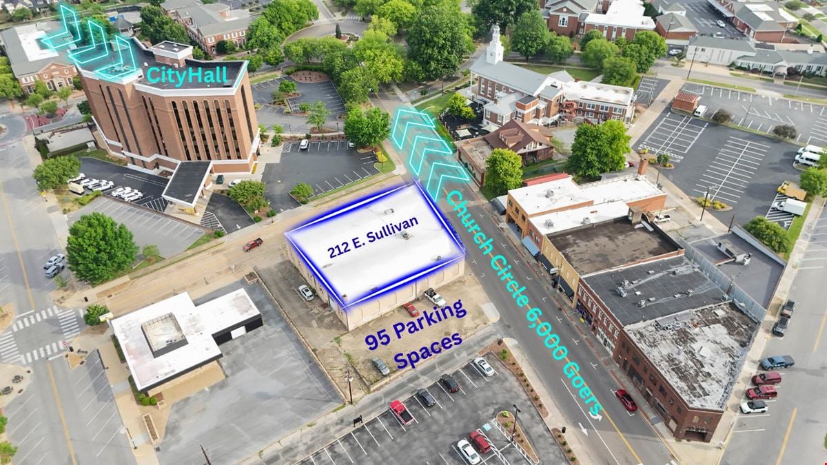Music Venue or Brewery - Historic Ford Dealership. Semi-Truck Access. Downtown.