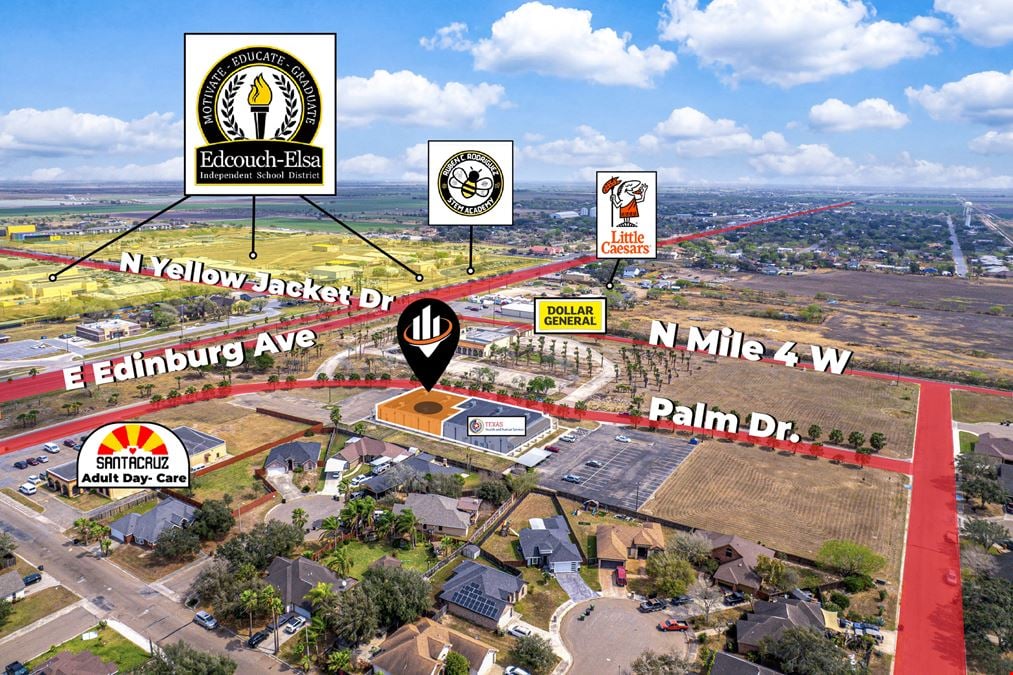 3,093-7,156± SQFT | Available for Lease | Flexible Layouts | All or Part | Elsa, TX