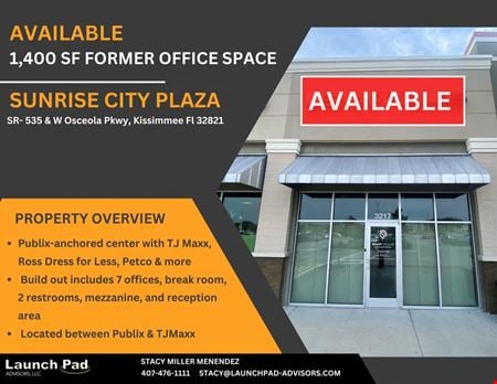 Preview of Retail space for Rent at Sunrise City Plaza