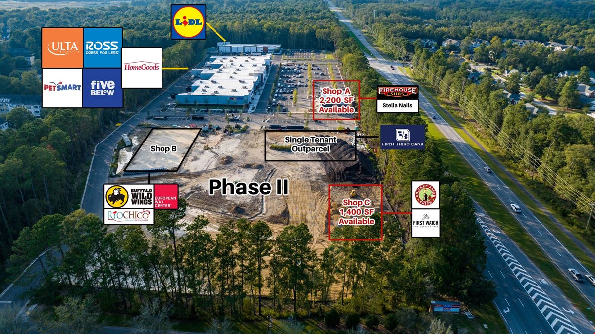 Outparcel Space For Lease - Cedar Grove Commons - North Charleston, SC